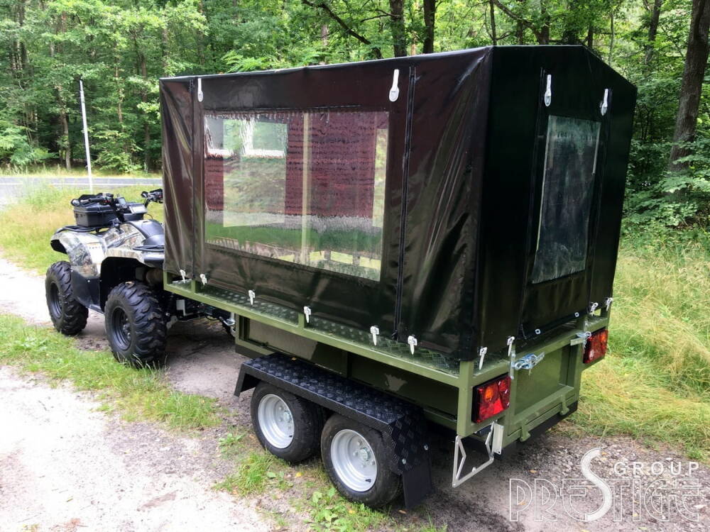 Remorque Utilitaire / Bagagère pour Quad, UTV, Voiture - Homologation DMC 750 KG