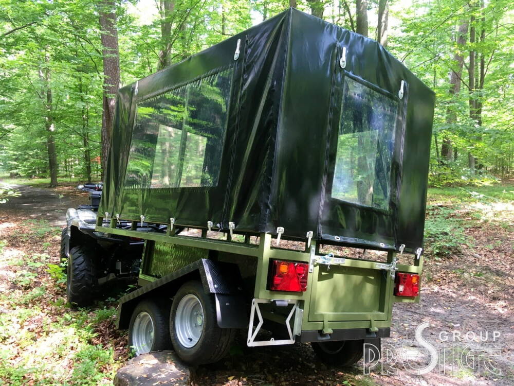 Remorque Utilitaire / Bagagère pour Quad, UTV, Voiture - Homologation DMC 750 KG