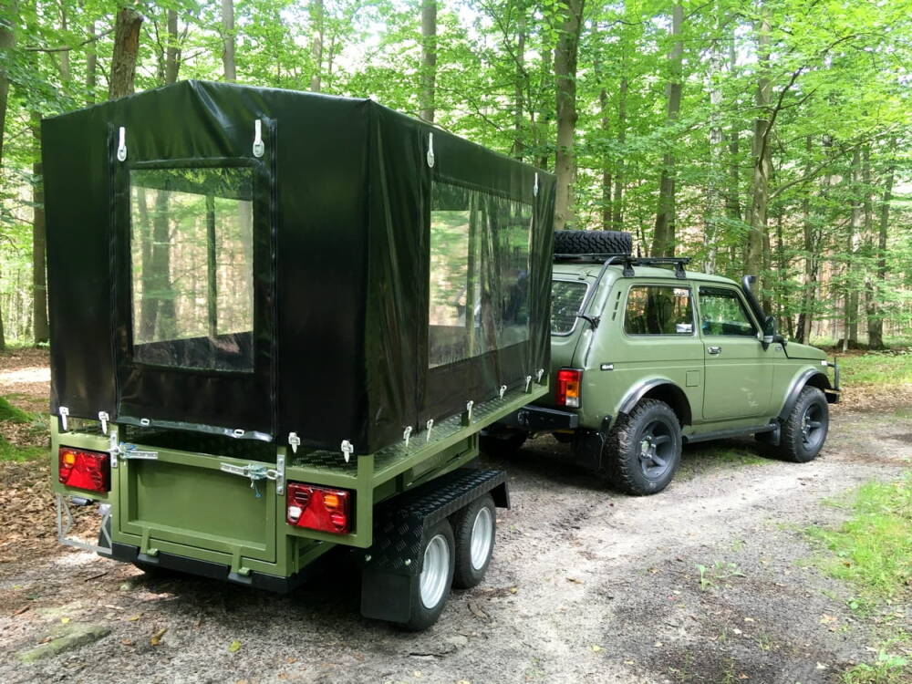 Remorque Utilitaire / Bagagère pour Quad, UTV, Voiture - Homologation DMC 750 KG