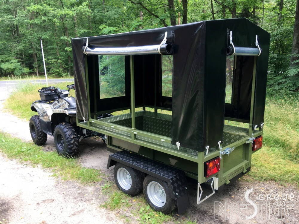 Remorque Utilitaire / Bagagère pour Quad, UTV, Voiture - Homologation DMC 750 KG