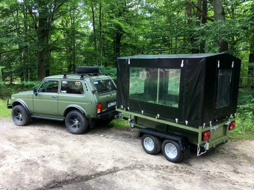 Remorque Utilitaire / Bagagère pour Quad, UTV, Voiture - Homologation DMC 750 KG