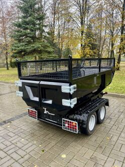 Przyczepka Wywrotka Hydrauliczna Skorupowa do  samochodu Ciągnika quada  + nadstawki burtowe