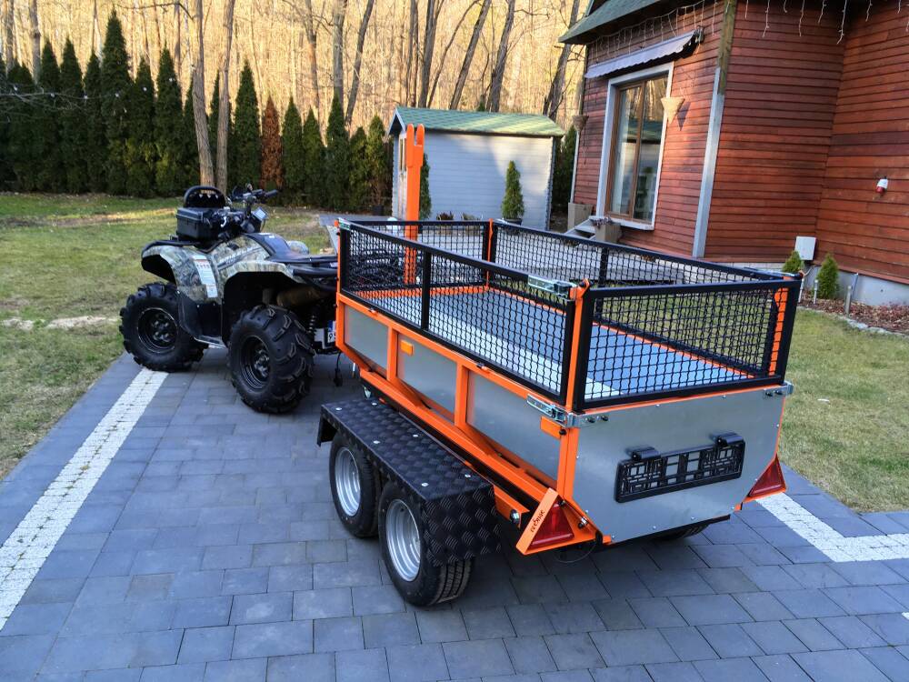 Remorque Quad 3-en-1 PRESTIGE - Homologation COC DMC 750 KG