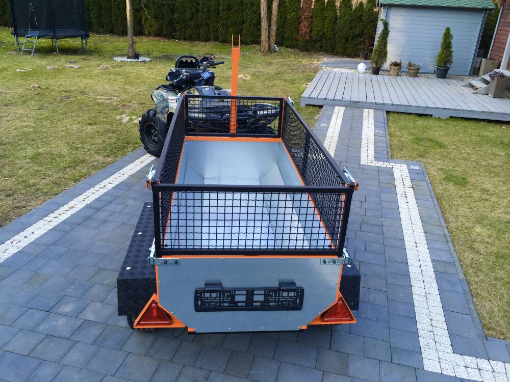 Remorque Quad 3-en-1 PRESTIGE - Homologation COC DMC 750 KG