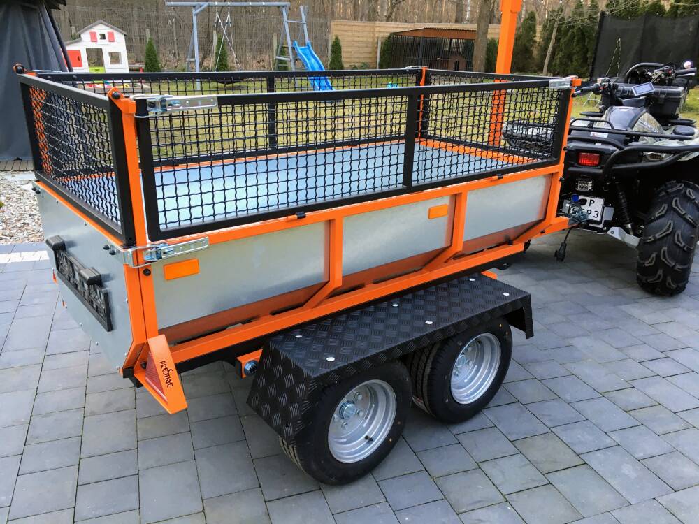 Remorque Quad 3-en-1 PRESTIGE - Homologation COC DMC 750 KG