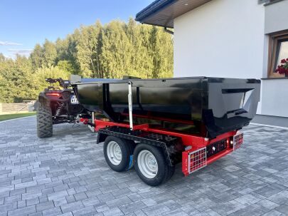 Przyczepka Wywrotka Hydrauliczna Skorupowa do quada, samochodu Rejestracja budowalana