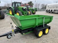 Przyczepka Wywrotka Hydrauliczna Skorupowa do samochodu Ciągnika Rejestracja