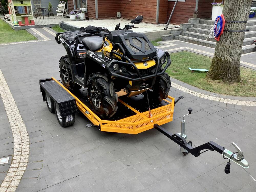 Remorque Chariot Quad Rydwan DMC 750 KG - Immatriculation Homologation COC