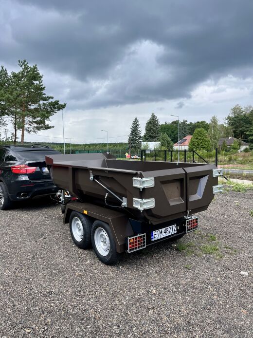 Przyczepka Wywrotka Hydrauliczna Skorupowa do samochodu Rejestracja DMC 3500 KG