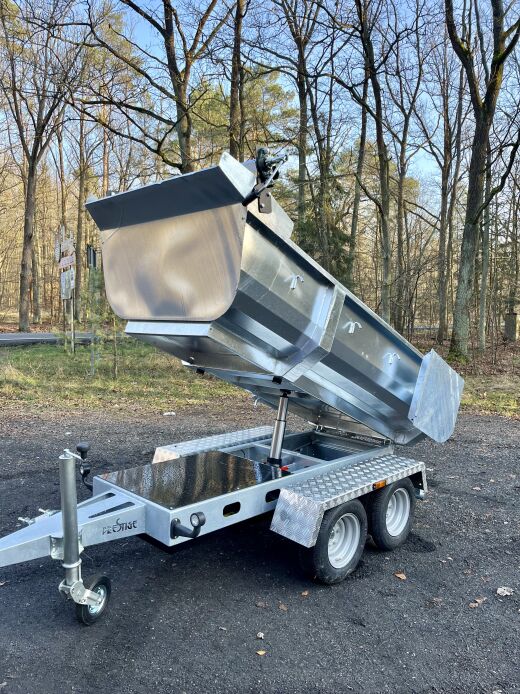 Przyczepka Wywrotka Hydrauliczna Skorupowa do samochodu Rejestracja budowlana ocynk