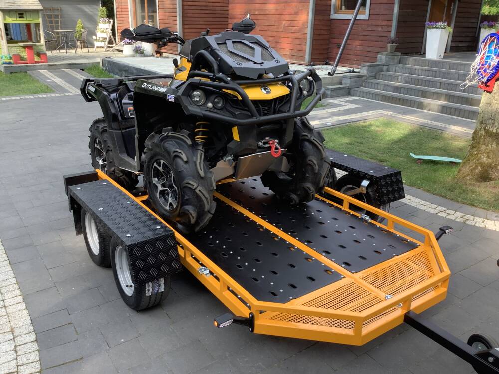 Remorque Chariot Quad Rydwan DMC 750 KG - Immatriculation Homologation COC