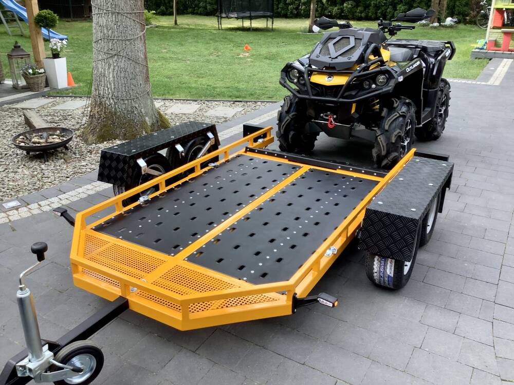 Remorque Chariot Quad Rydwan DMC 750 KG - Immatriculation Homologation COC